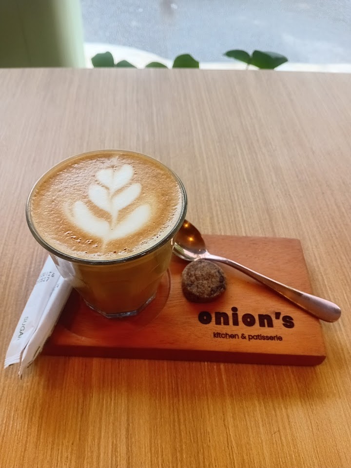 Latte art coffee