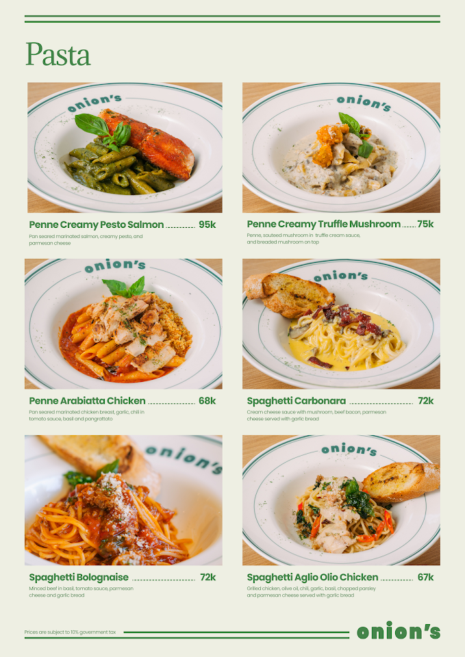 Pasta dishes